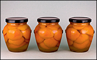 Apricots in Rose Geranium Syrup